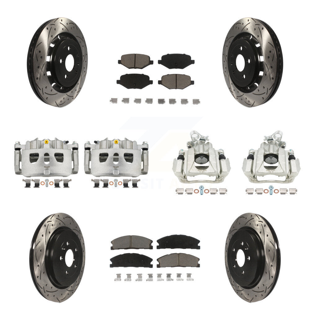 Transit Auto KCD-100400C Disc Brake Kit for 2016 Lincoln MKS - Front and Rear product image