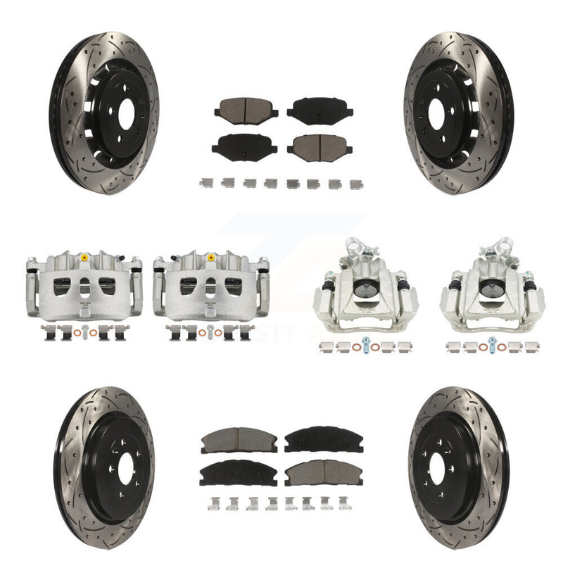 Transit Auto KCD-100400C Disc Brake Kit for 2016 Lincoln MKS - Front and Rear product image