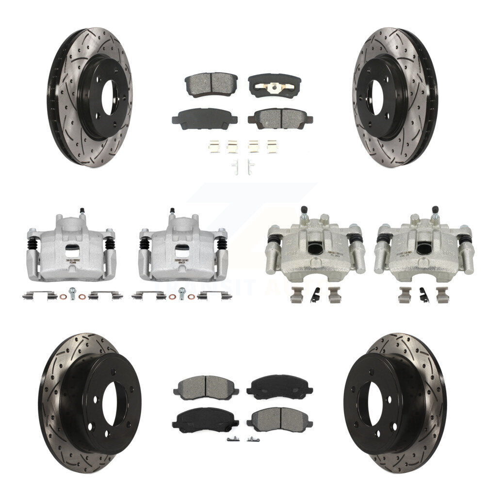 Transit Auto KCD-100401S Disc Brake Kit for 2008-2016 Mitsubishi Lancer - Front and Rear product image