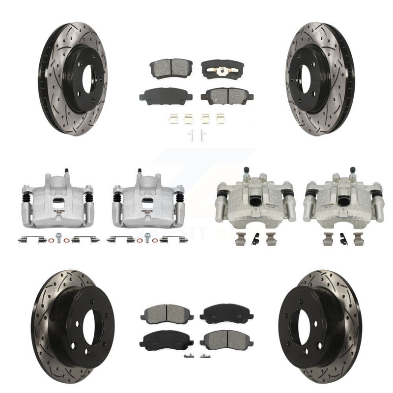 Transit Auto KCD-100401S Disc Brake Kit for 2008-2016 Mitsubishi Lancer - Front and Rear product image