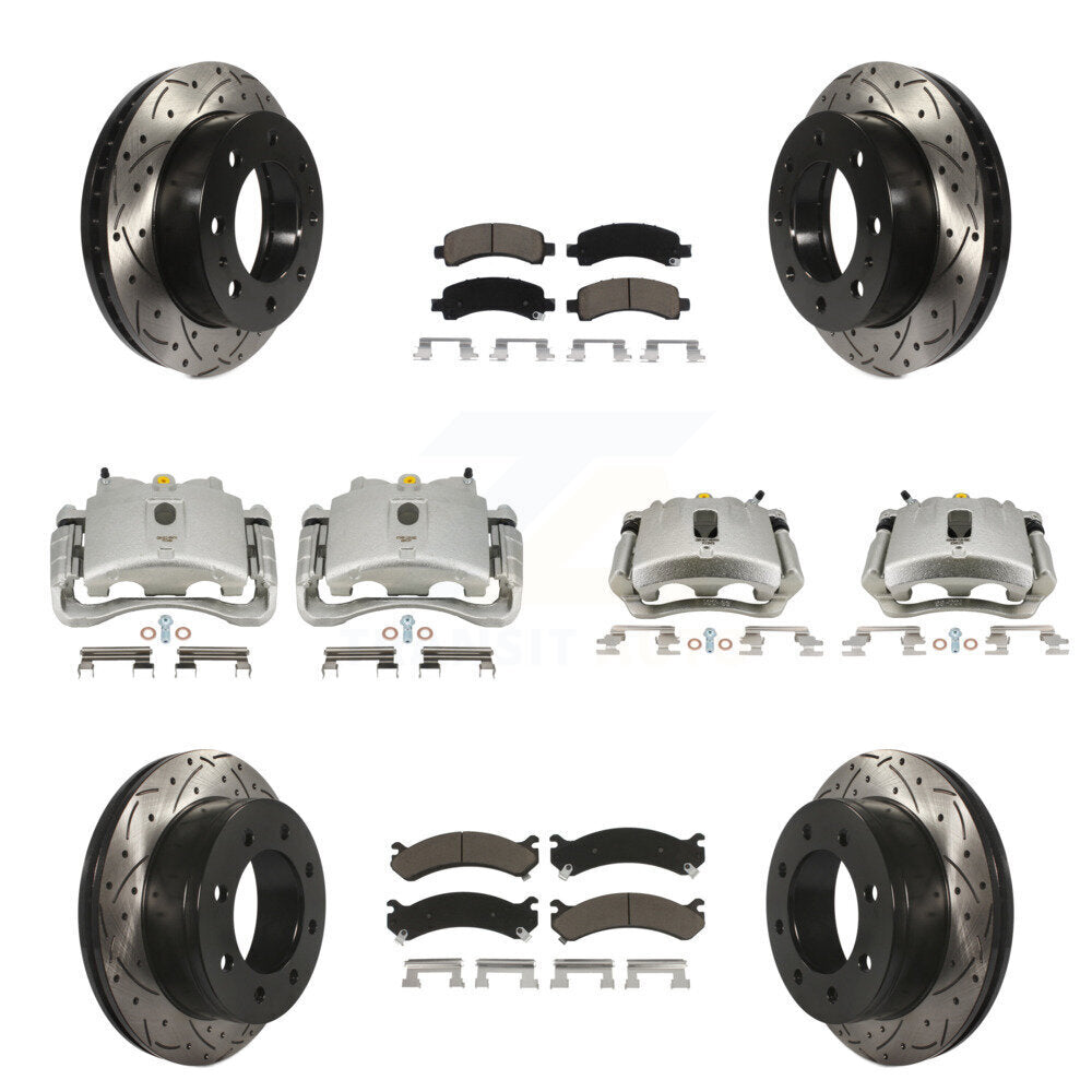 Transit Auto KCD-100402C Disc Brake Kit for 2007-2018 Chevrolet Express 2500, GMC Savana 2500 - Front and Rear product image