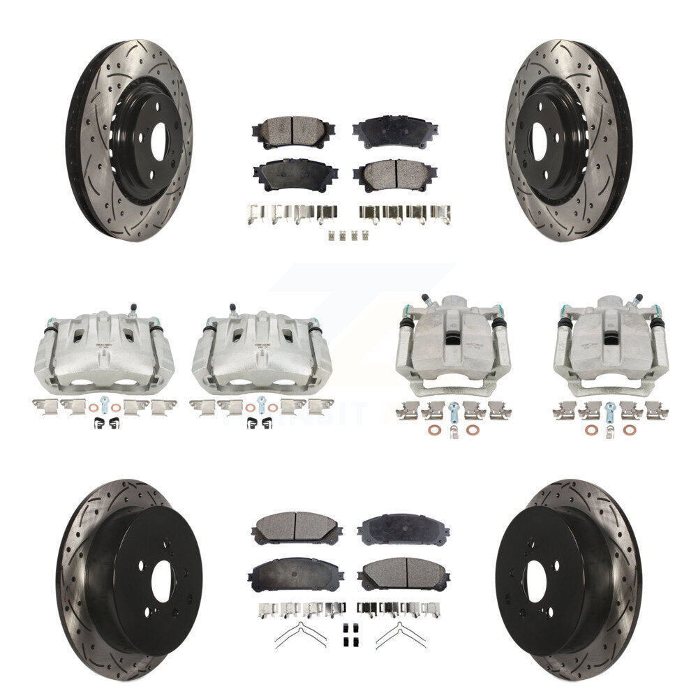 Transit Auto KCD-100404T Disc Brake Kit for 2013-2020 Toyota Highlander, Lexus RX350, Toyota Sienna - Front and Rear product image