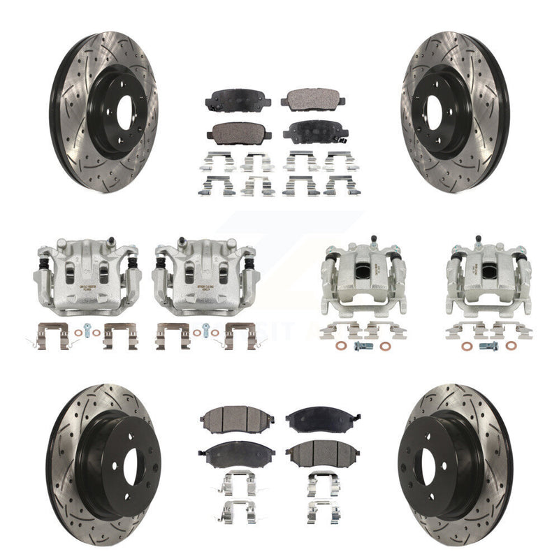 Transit Auto KCD-100405P Disc Brake Kit for 2008-2012 INFINITI EX35 - Front and Rear product image
