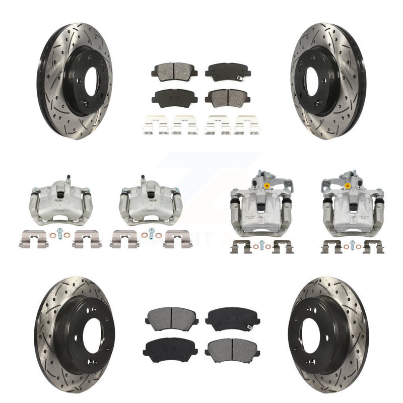 Transit Auto KCD-100406S Disc Brake Kit for 2016-2017 Kia Forte Koup, Hyundai Elantra GT - Front and Rear product image