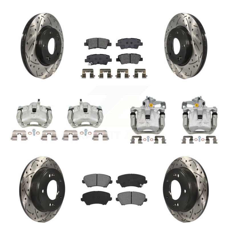 Transit Auto KCD-100407S Disc Brake Kit for 2016-2018 Hyundai Elantra GT, Kia Forte, Kia Forte5 & more - Front and Rear product image