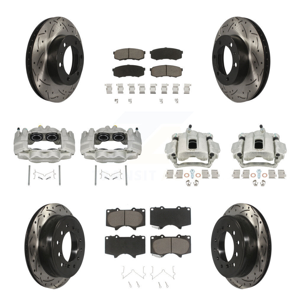 Transit Auto KCD-100408C Disc Brake Kit for 2010-2014 Toyota FJ Cruiser - Front and Rear product image
