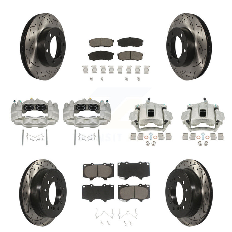 Transit Auto KCD-100408C Disc Brake Kit for 2010-2014 Toyota FJ Cruiser - Front and Rear product image