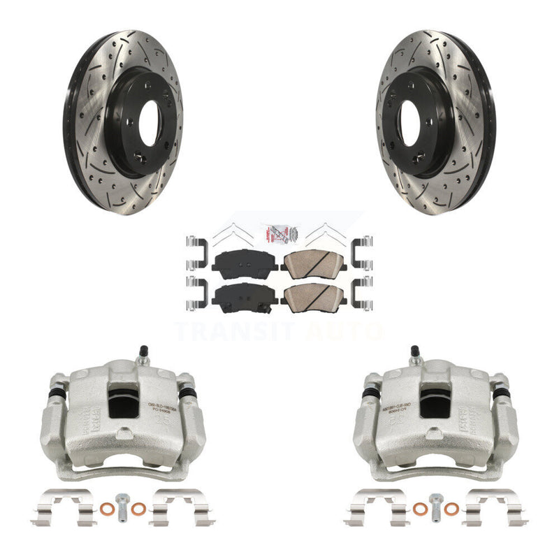 Transit Auto KCD-100408N Disc Brake Kit for 2017-2020 Hyundai Elantra - Front product image