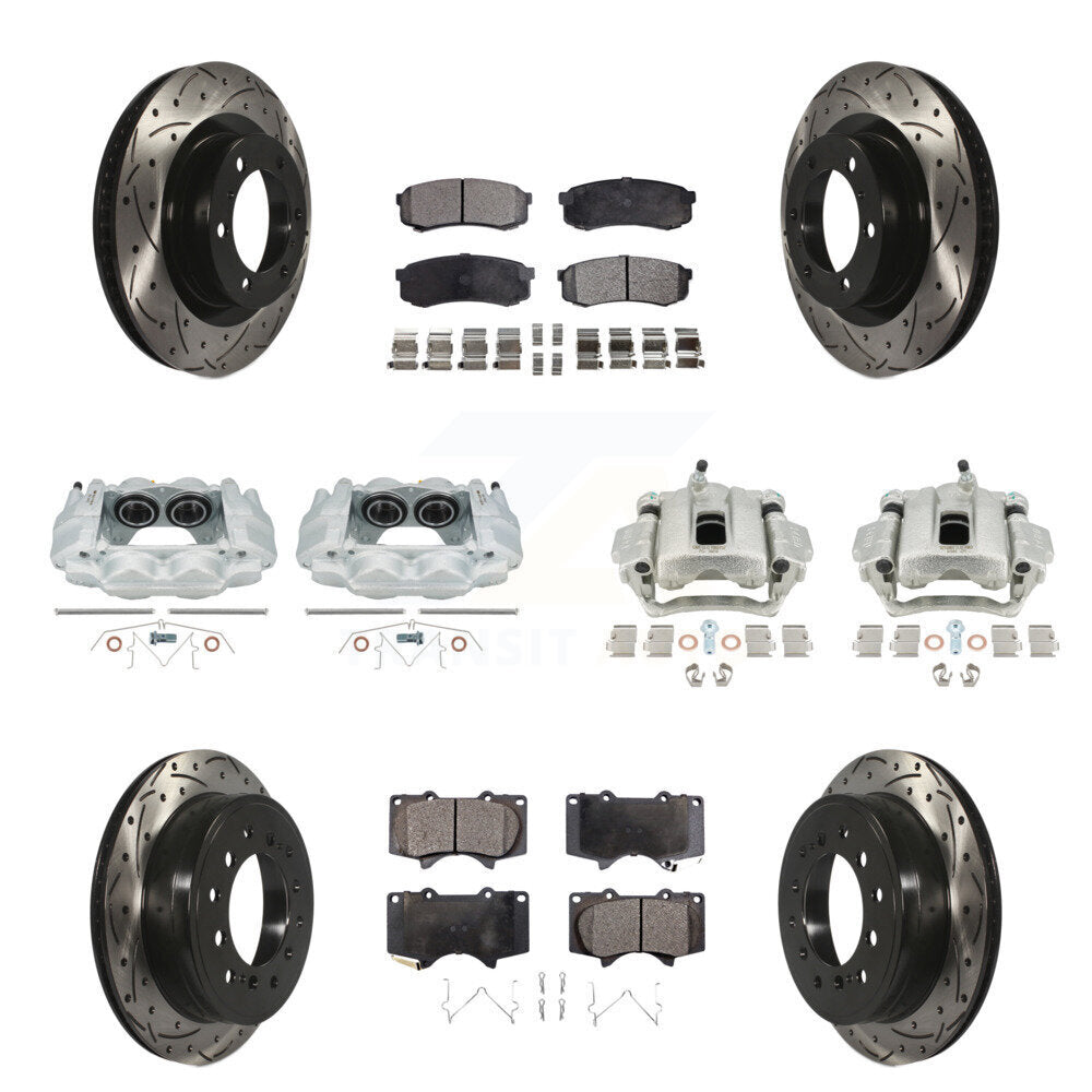 Transit Auto KCD-100408P Disc Brake Kit for 2010-2015 Lexus GX460, Toyota 4Runner - Front and Rear product image
