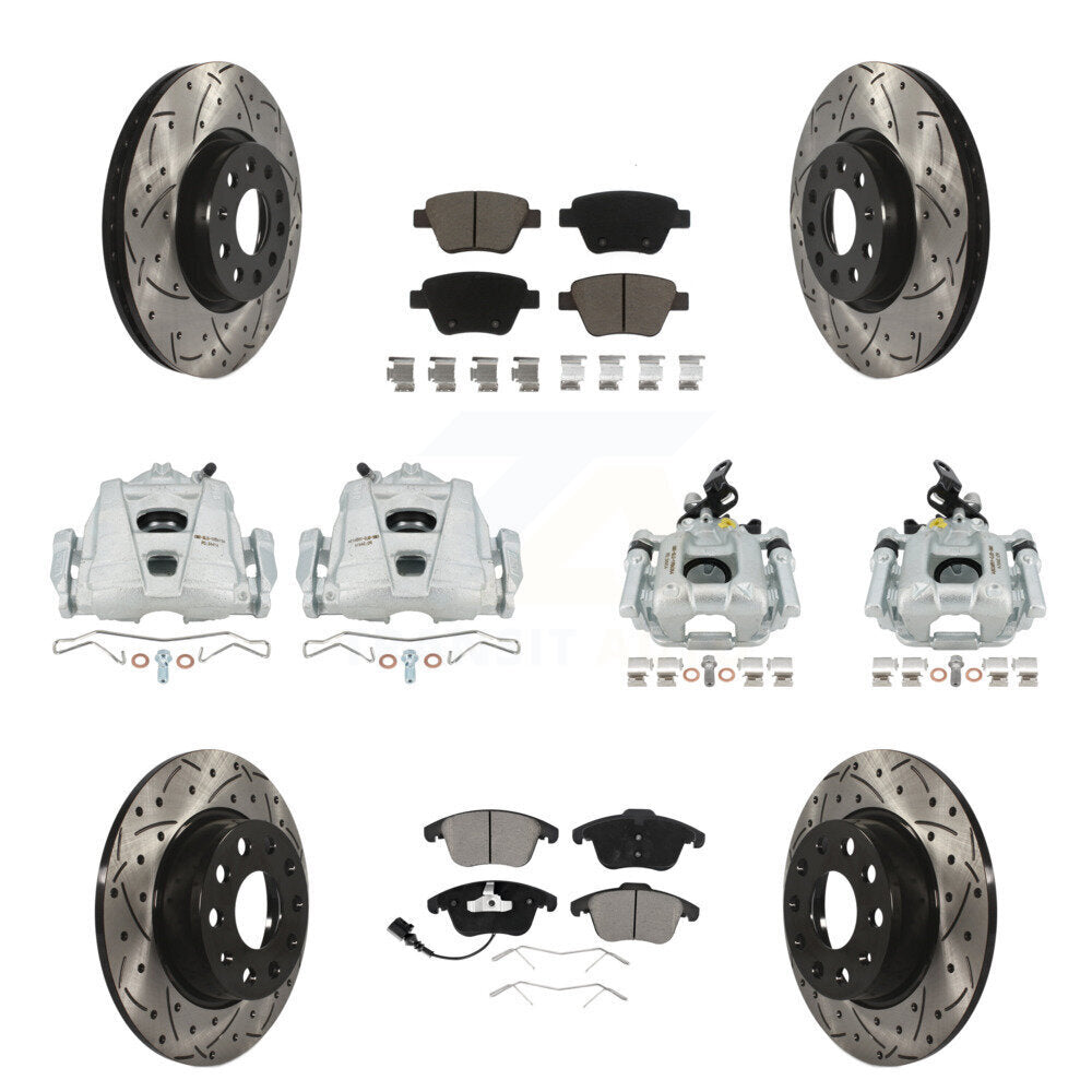 Transit Auto KCD-100409C Disc Brake Kit for 2012-2014 Volkswagen Passat - Front and Rear product image