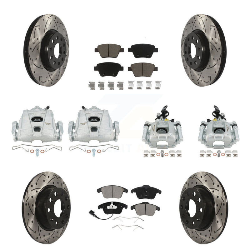 Transit Auto KCD-100409C Disc Brake Kit for 2012-2014 Volkswagen Passat - Front and Rear product image