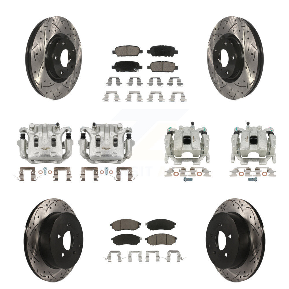 Transit Auto KCD-100413C Disc Brake Kit for 2011-2017 INFINITI QX70, Nissan Murano - Front and Rear product image