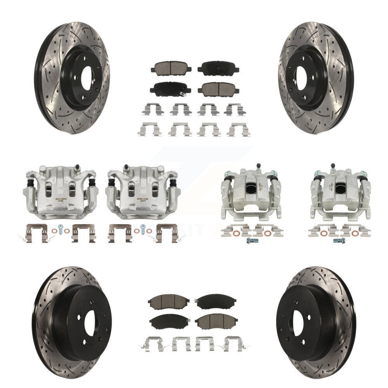 Transit Auto KCD-100413C Disc Brake Kit for 2011-2017 INFINITI QX70, Nissan Murano - Front and Rear product image