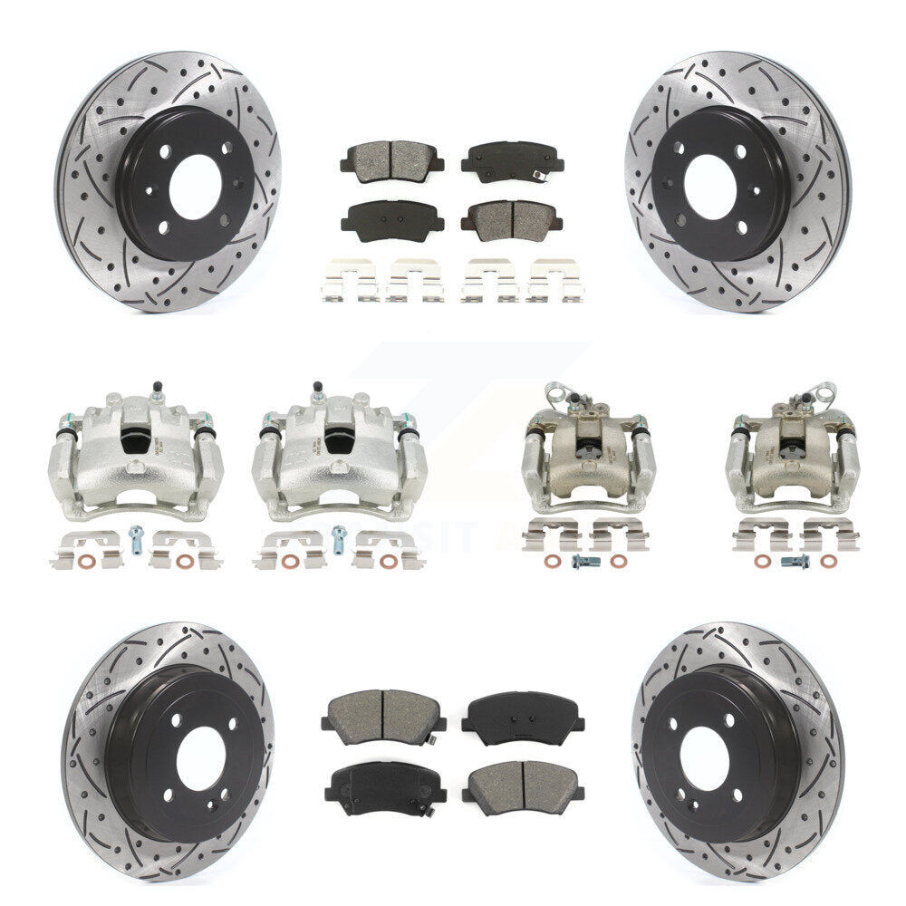Transit Auto KCD-100413S Disc Brake Kit for 2012-2016 Kia Rio - Front and Rear product image