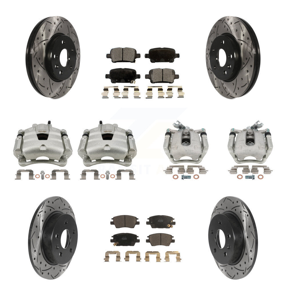 Transit Auto KCD-100414T Disc Brake Kit for 2017-2019 Chevrolet Cruze - Front and Rear product image