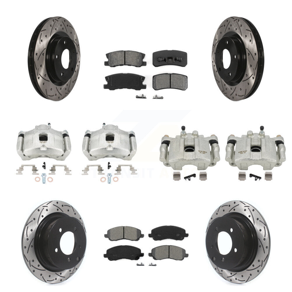 Transit Auto KCD-100415S Disc Brake Kit for 2007-2017 Chrysler 200, Dodge Avenger, Chrysler Sebring & more - Front and Rear product image