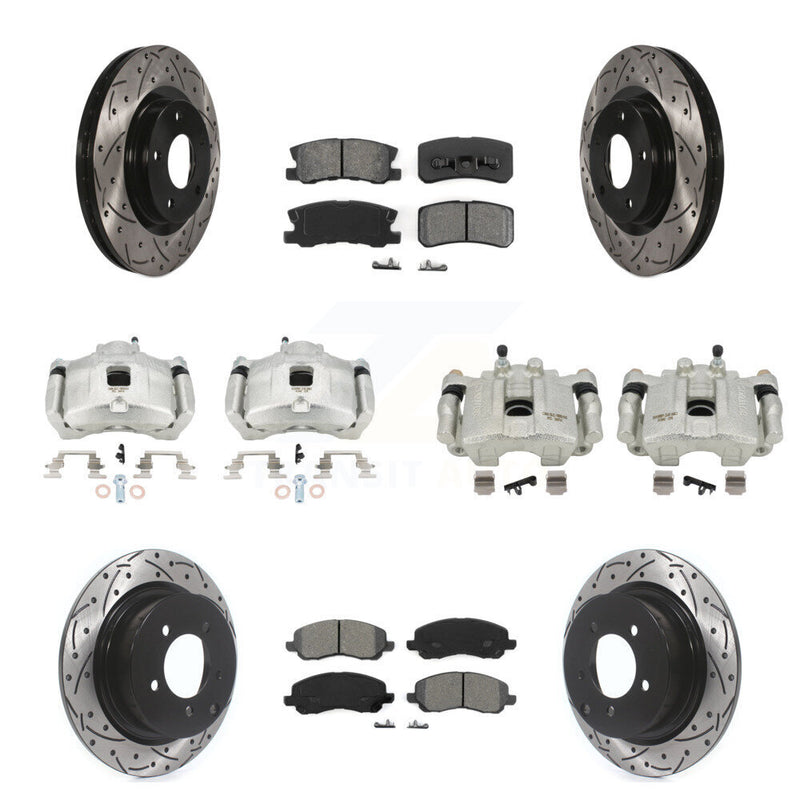 Transit Auto KCD-100415S Disc Brake Kit for 2007-2017 Chrysler 200, Dodge Avenger, Chrysler Sebring & more - Front and Rear product image