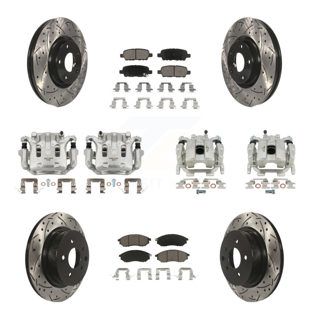 Transit Auto KCD-100416C Disc Brake Kit for 2010-2015 INFINITI Q40, INFINITI QX50, INFINITI EX37 & more - Front and Rear product image