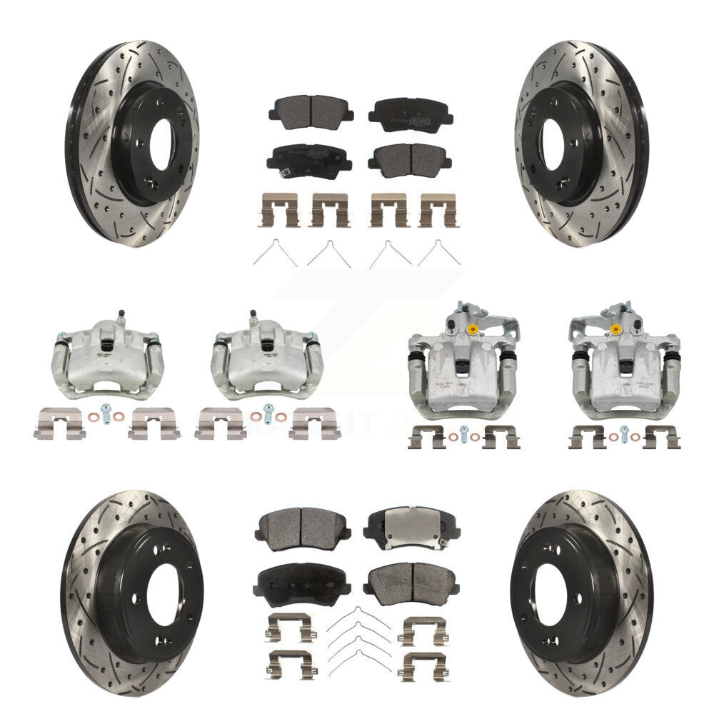 Transit Auto KCD-100416P Disc Brake Kit for 2016-2018 Hyundai Elantra GT, Kia Forte, Kia Forte5 & more - Front and Rear product image