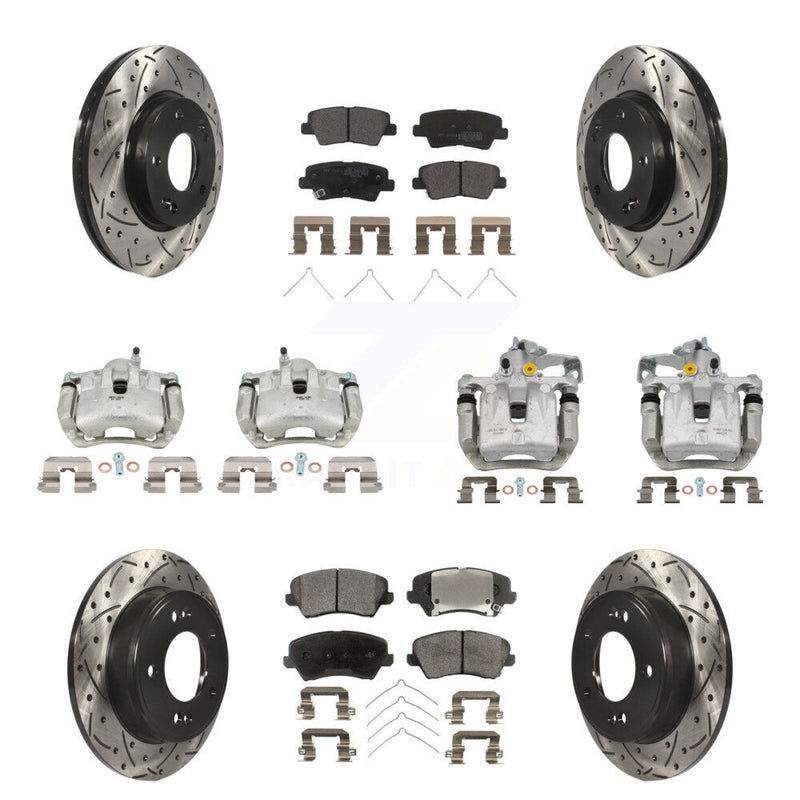 Transit Auto KCD-100416P Disc Brake Kit for 2016-2018 Hyundai Elantra GT, Kia Forte, Kia Forte5 & more - Front and Rear product image