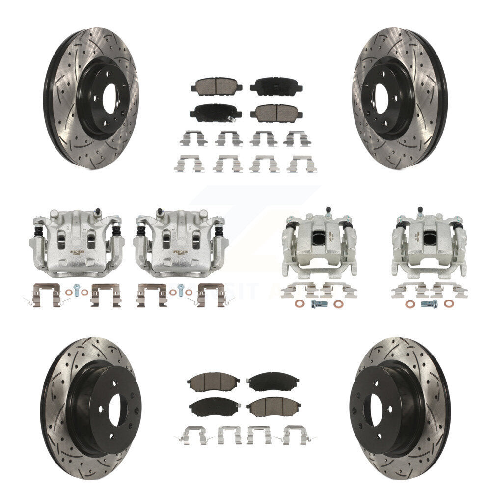 Transit Auto KCD-100417C Disc Brake Kit for 2008-2012 INFINITI EX35 - Front and Rear product image