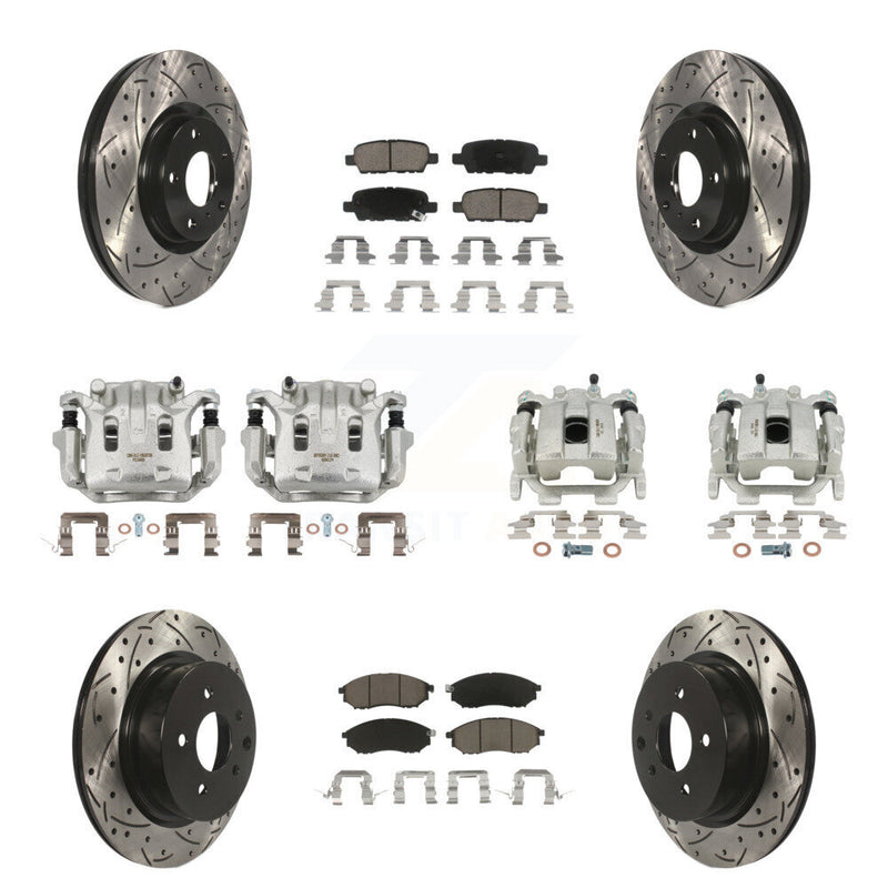 Transit Auto KCD-100417C Disc Brake Kit for 2008-2012 INFINITI EX35 - Front and Rear product image