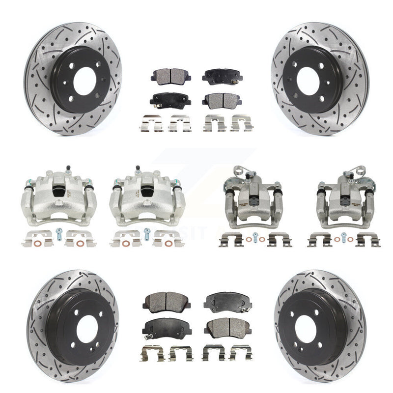 Transit Auto KCD-100419T Disc Brake Kit for 2012-2016 Hyundai Accent - Front and Rear product image