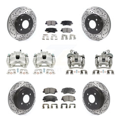 Transit Auto KCD-100421P Disc Brake Kit for 2012-2016 Hyundai Accent - Front and Rear product image