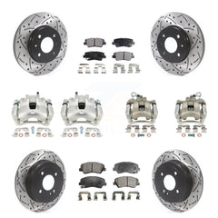 Transit Auto KCD-100421T Disc Brake Kit for 2012-2016 Kia Rio - Front and Rear product image