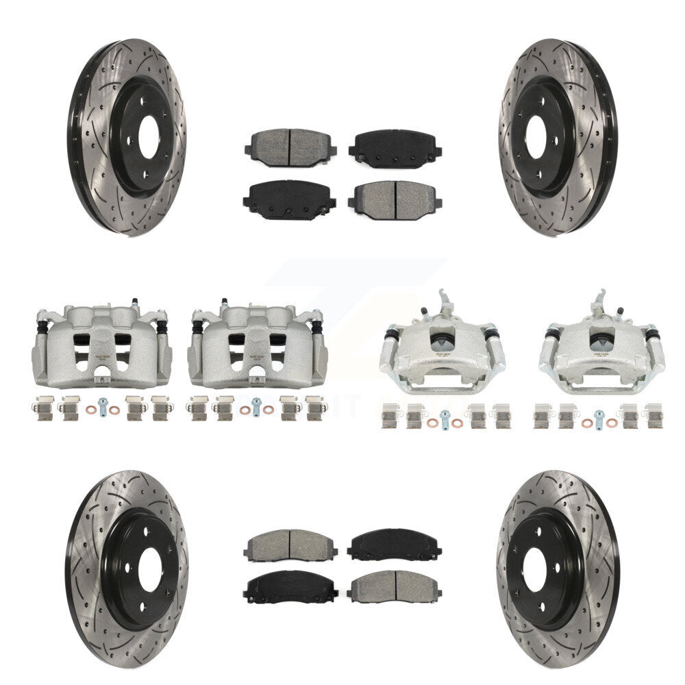 Transit Auto KCD-100422S Disc Brake Kit for 2014-2020 Dodge Journey - Front and Rear product image