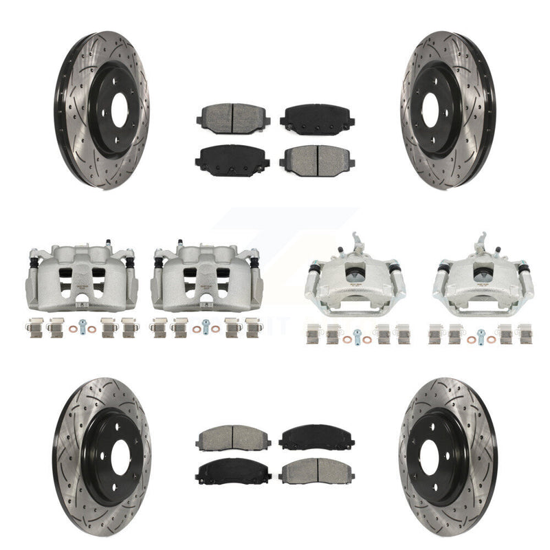 Transit Auto KCD-100422S Disc Brake Kit for 2014-2020 Dodge Journey - Front and Rear product image