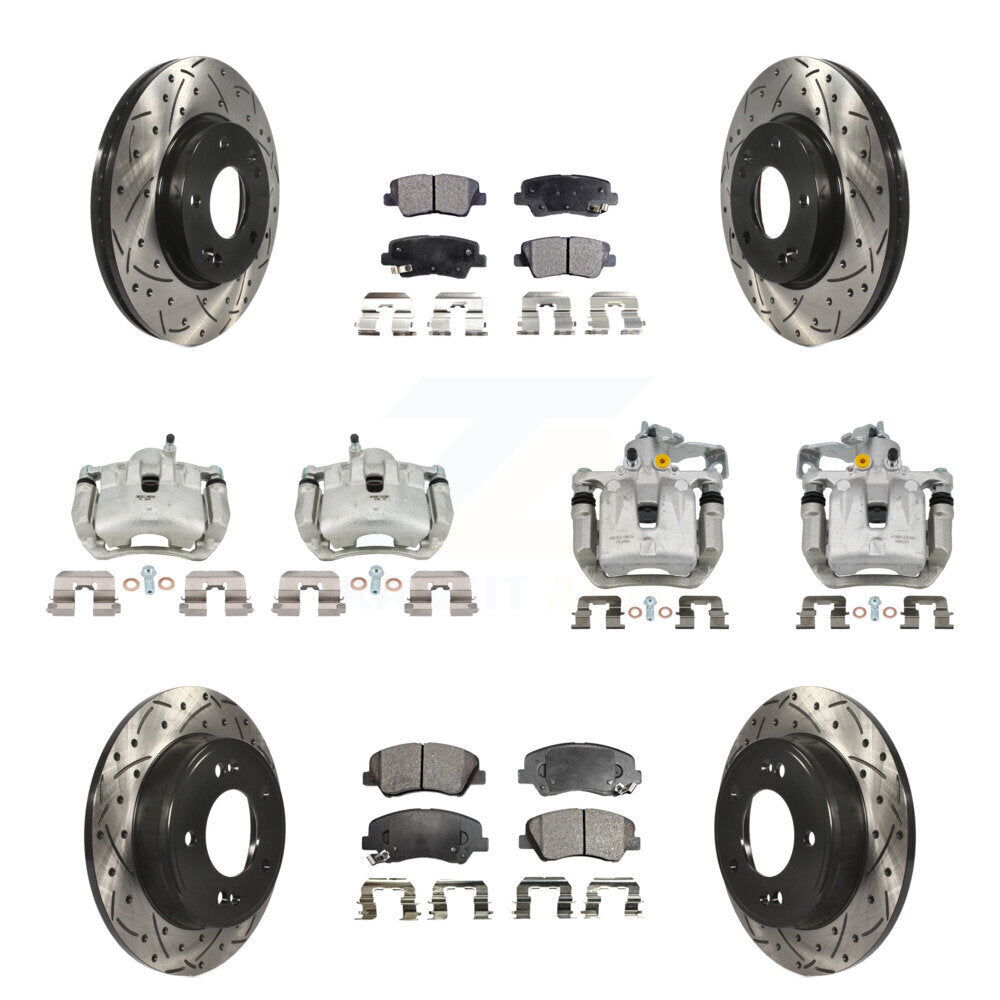 Transit Auto KCD-100422T Disc Brake Kit for 2013-2016 Hyundai Elantra GT, Kia Forte, Kia Forte5 & more - Front and Rear product image
