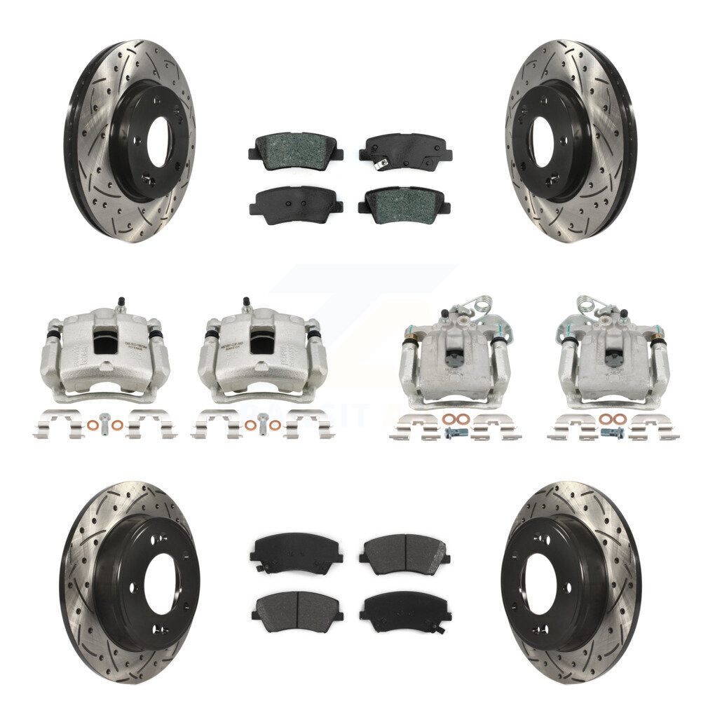 Transit Auto KCD-100423S Disc Brake Kit for 2017-2020 Hyundai Elantra - Front and Rear product image
