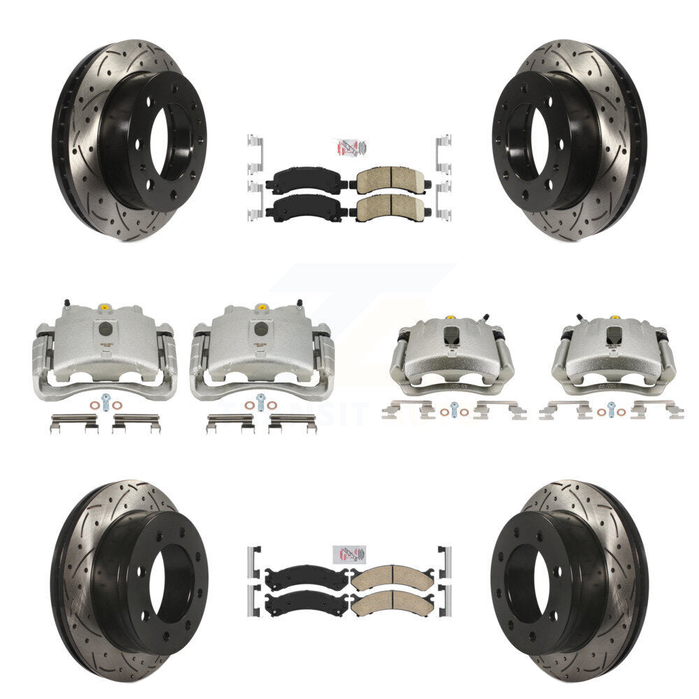 Transit Auto KCD-100424N Disc Brake Kit for 2007-2018 Chevrolet Express 2500, GMC Savana 2500 - Front and Rear product image