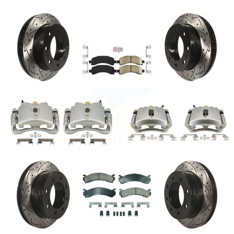 Transit Auto KCD-100428N Disc Brake Kit for 2007-2018 Chevrolet Express 2500, GMC Savana 2500 - Front and Rear product image