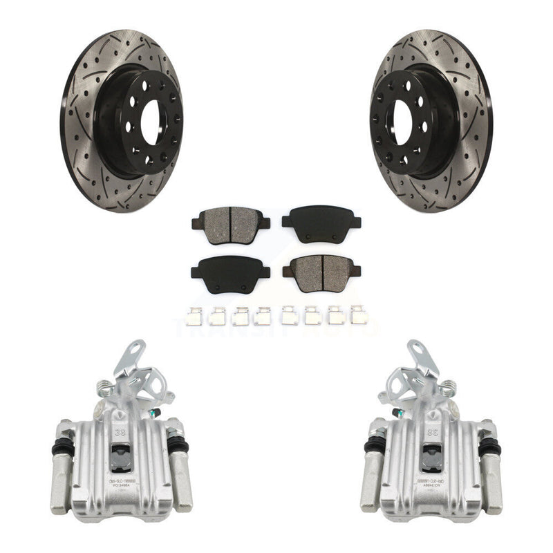 Transit Auto KCD-100430S Disc Brake Kit for 2011-2019 Volkswagen Beetle, Volkswagen Jetta, Volkswagen Golf - Rear product image