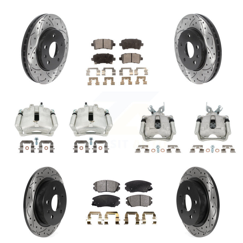 Transit Auto KCD-100431T Disc Brake Kit for 2013 Chevrolet Malibu - Front and Rear product image