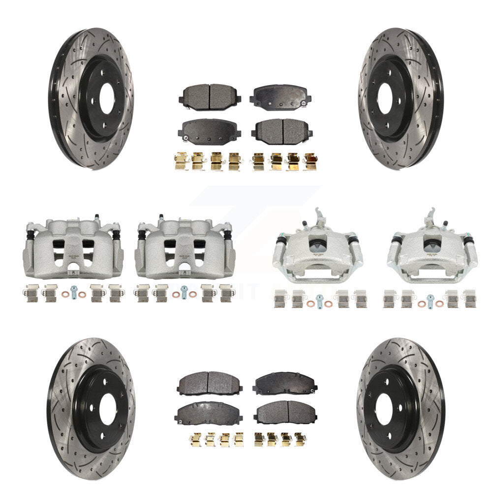 Transit Auto KCD-100432P Disc Brake Kit for 2014-2020 Dodge Journey - Front and Rear product image