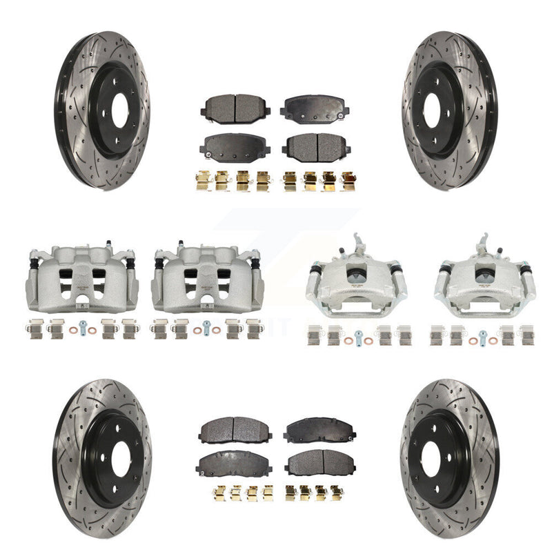 Transit Auto KCD-100432P Disc Brake Kit for 2014-2020 Dodge Journey - Front and Rear product image