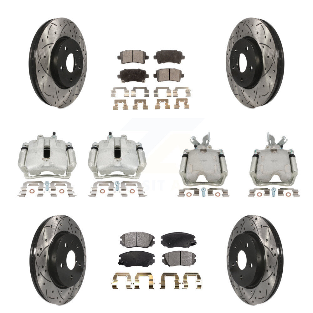 Transit Auto KCD-100432T Disc Brake Kit for 2013-2020 Chevrolet Impala, Chevrolet Malibu - Front and Rear product image