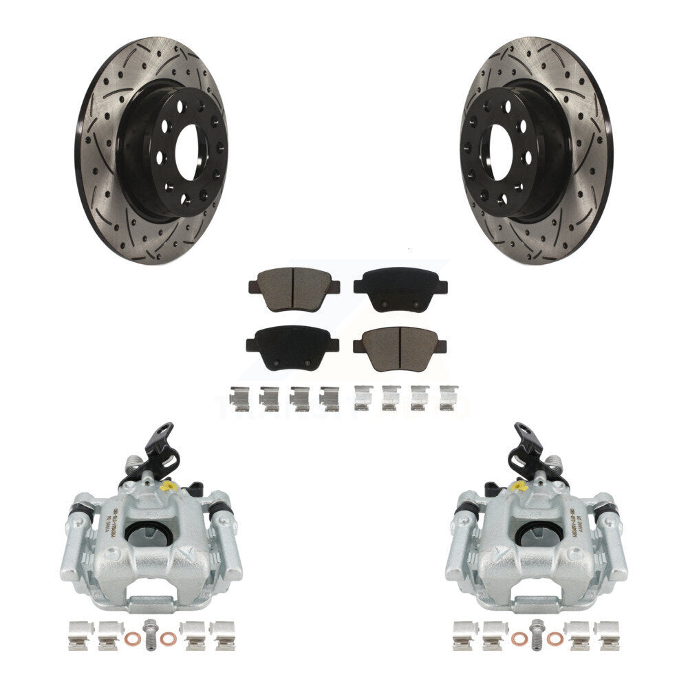 Transit Auto KCD-100433C Disc Brake Kit for 2010-2016 Volkswagen GTI, Volkswagen Beetle, Volkswagen Golf & more - Rear product image