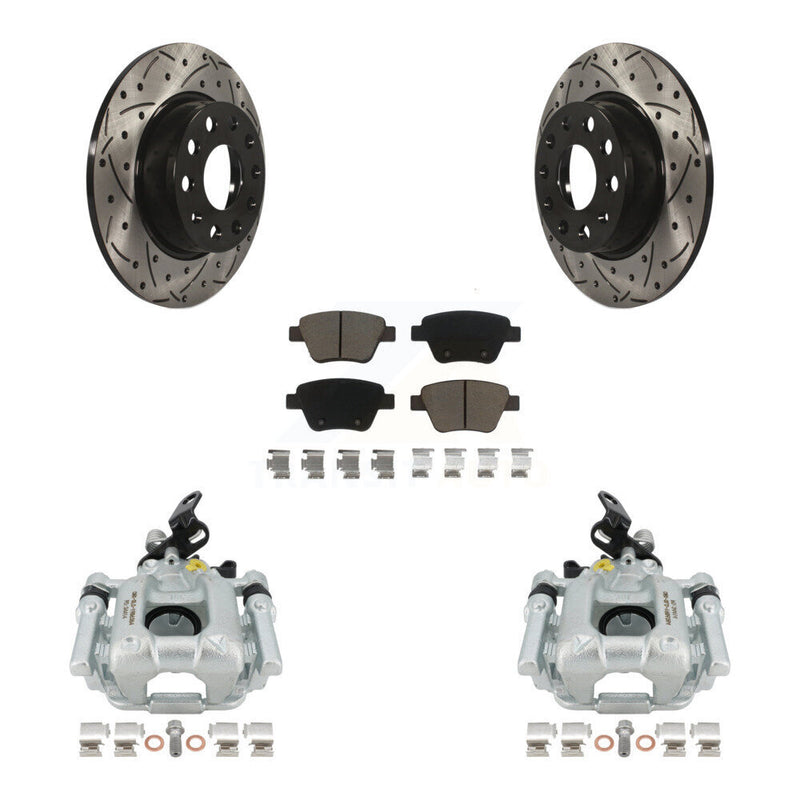 Transit Auto KCD-100433C Disc Brake Kit for 2010-2016 Volkswagen GTI, Volkswagen Beetle, Volkswagen Golf & more - Rear product image