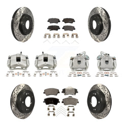 Transit Auto KCD-100433P Disc Brake Kit for 2017-2020 Hyundai Elantra - Front and Rear product image