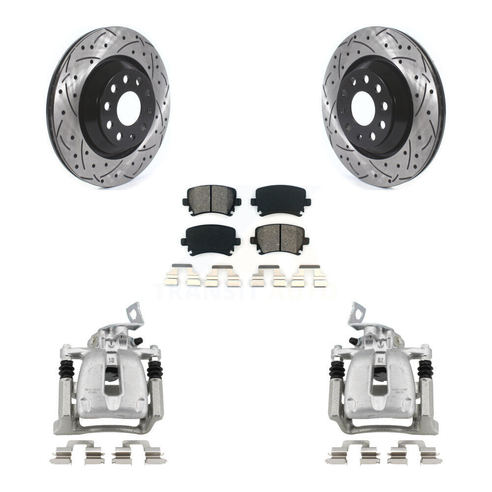 Transit Auto KCD-100433S Disc Brake Kit for 2009 Volkswagen CC, Volkswagen Passat, Volkswagen Passat CC - Rear product image