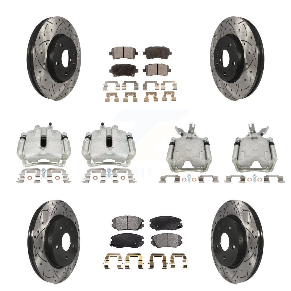 Transit Auto KCD-100433T Disc Brake Kit for 2014-2015 Chevrolet Malibu - Front and Rear product image