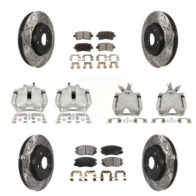 Transit Auto KCD-100433T Disc Brake Kit for 2014-2015 Chevrolet Malibu - Front and Rear product image