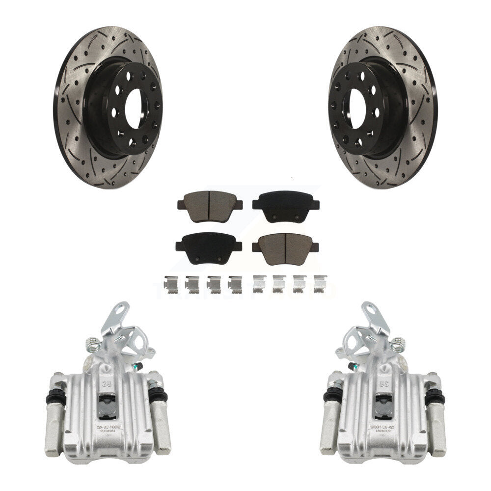Transit Auto KCD-100434C Disc Brake Kit for 2011-2019 Volkswagen Beetle, Volkswagen Jetta, Volkswagen Golf - Rear product image