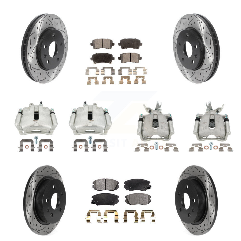 Transit Auto KCD-100434T Disc Brake Kit for 2014-2016 Chevrolet Malibu Limited, Chevrolet Malibu - Front and Rear product image