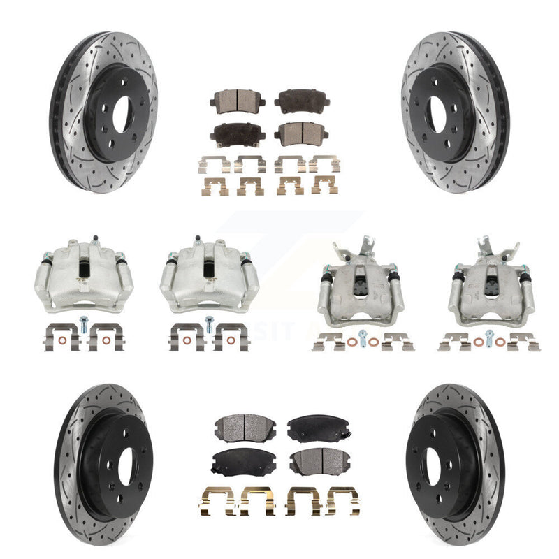 Transit Auto KCD-100434T Disc Brake Kit for 2014-2016 Chevrolet Malibu Limited, Chevrolet Malibu - Front and Rear product image