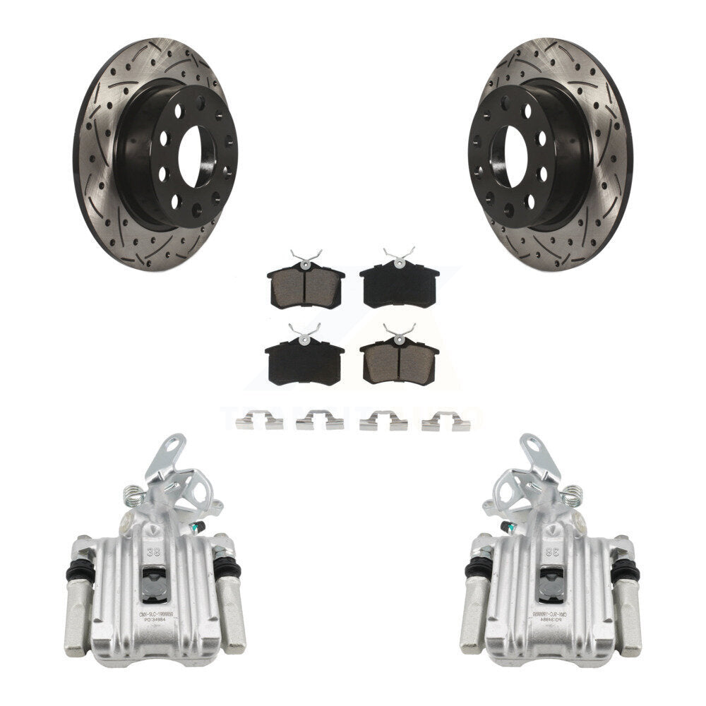 Transit Auto KCD-100435C Disc Brake Kit for 2010-2019 Volkswagen Beetle, Volkswagen Jetta, Audi A3 - Rear product image